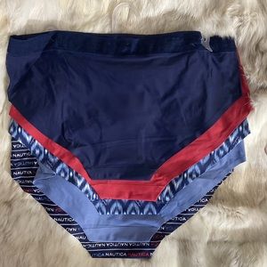 NAUTICA 5 Pack No Show Hipsters - NWT